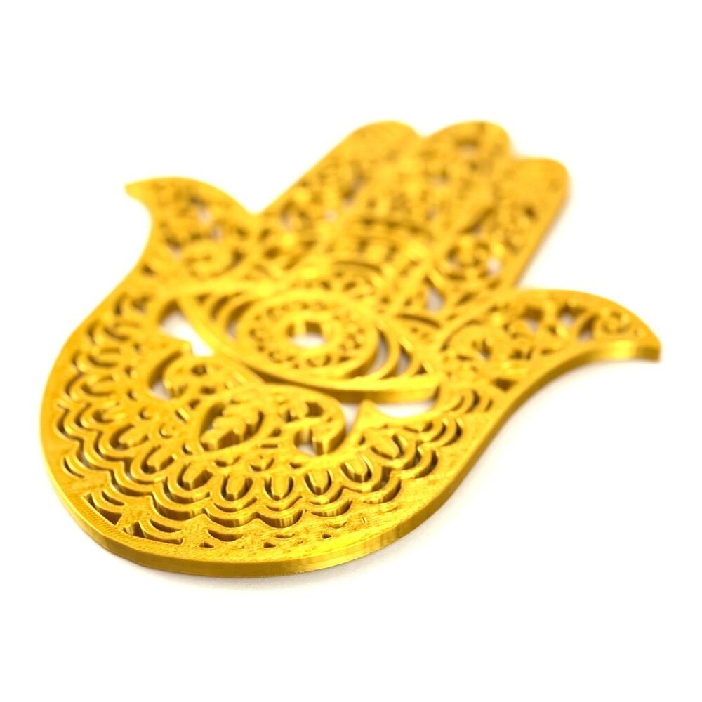 7.5" Hamsa Hand Wall Art for Meditation and Spiritual Decor 3D Print - Picture 2 of 5